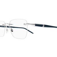 Napoli - Corso Giuseppe Garibaldi 197 - Brillengestelle Montblanc Herr MB0346O002-SILVER-BLUE-TRANSPARENT53 - MB0346O002-SILVER-BLUE-TRANSPARENT53